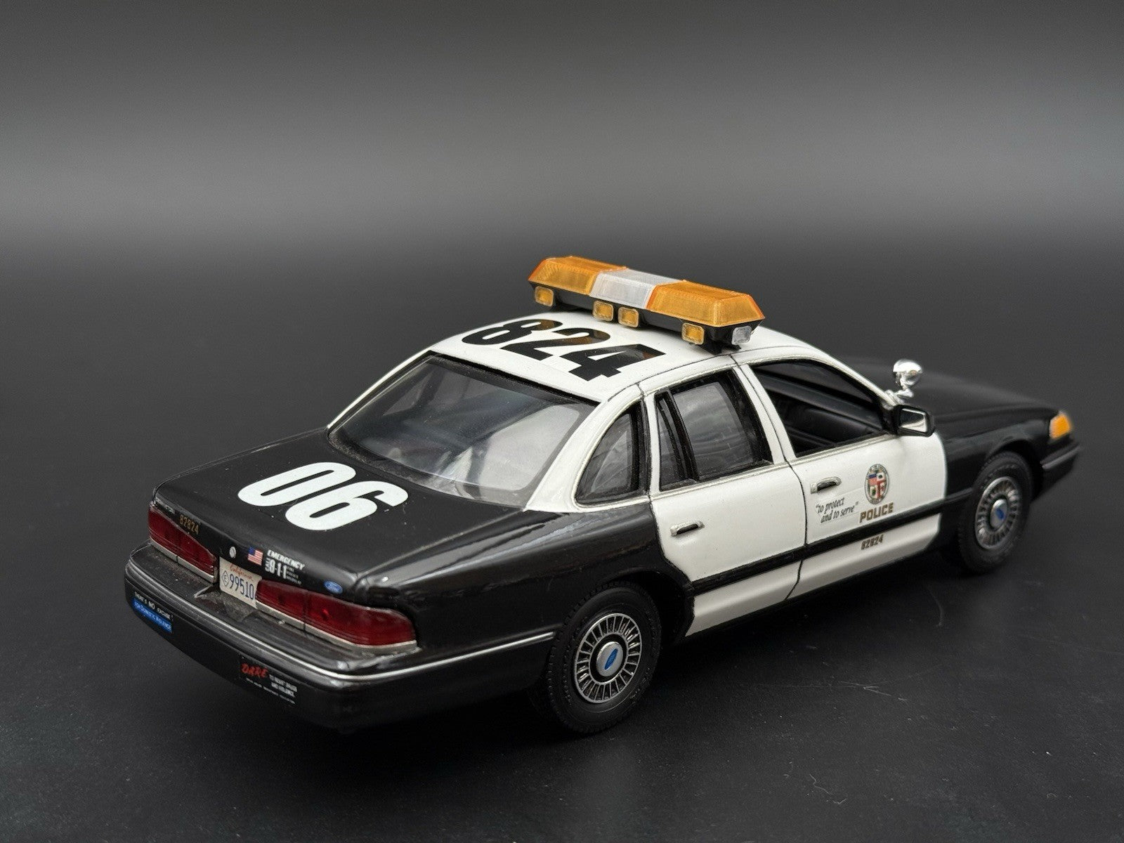 1/24 25 Scale Amber Clear Streethawk XL Lightbar Police 2464AClearXL12