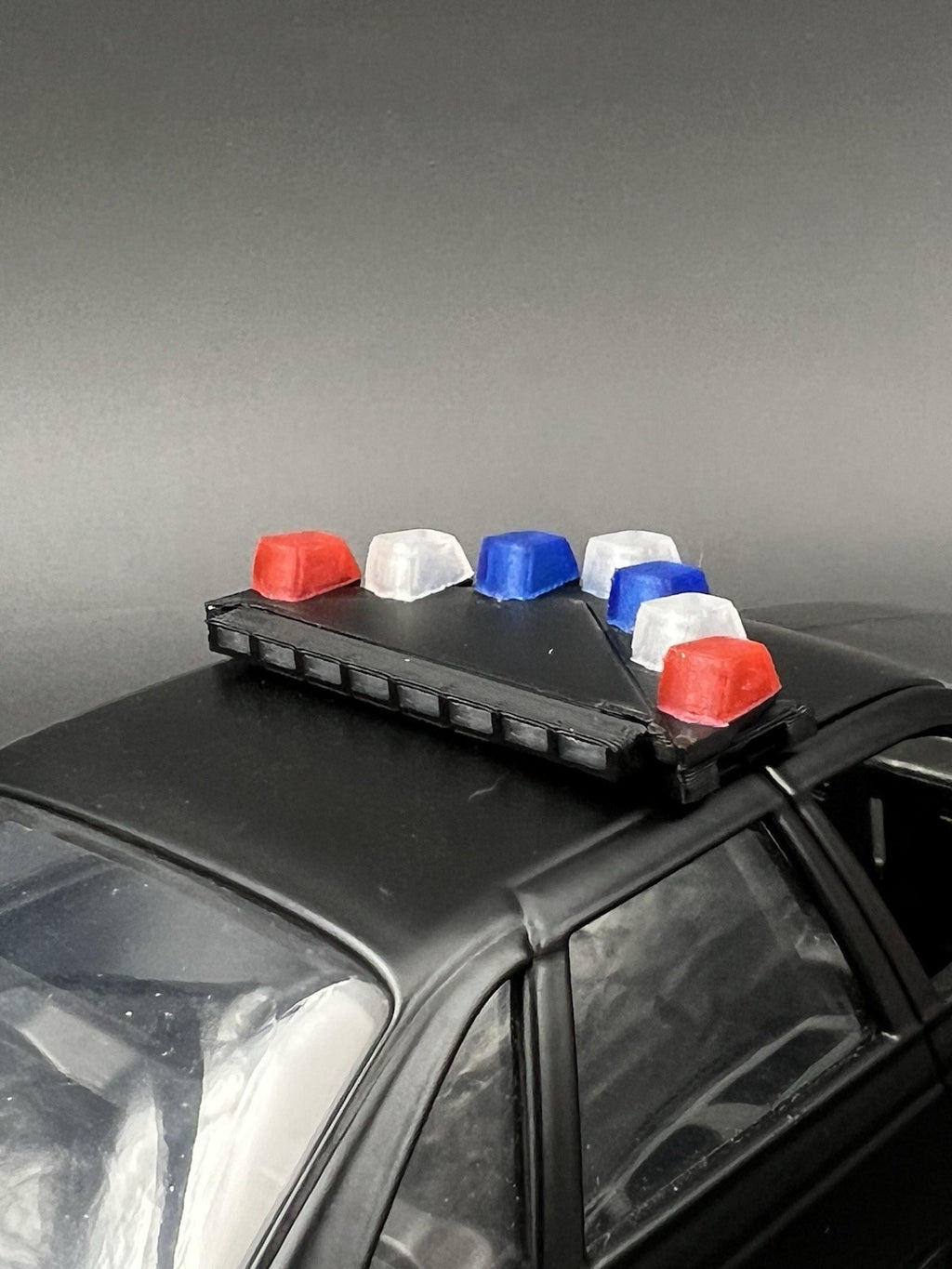 1/24 25 LED Ready Blue Red Federal Signal Vector Vision Lightbar Police LVMPD7