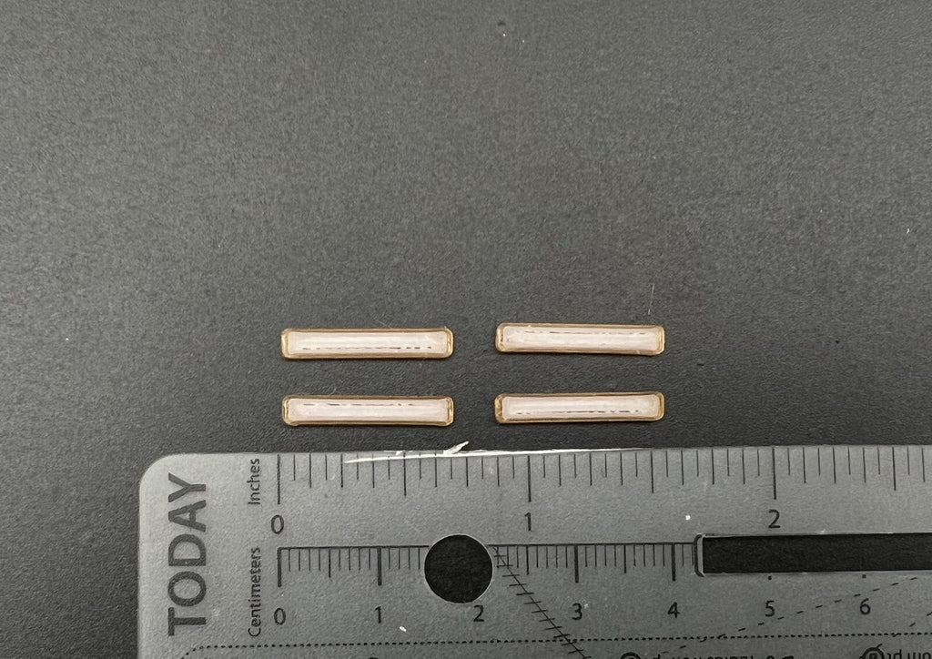 4 Pack 1/87 HO Scale Whelen Edge Long Amber Lightbar Tow Truck Work Contruction1