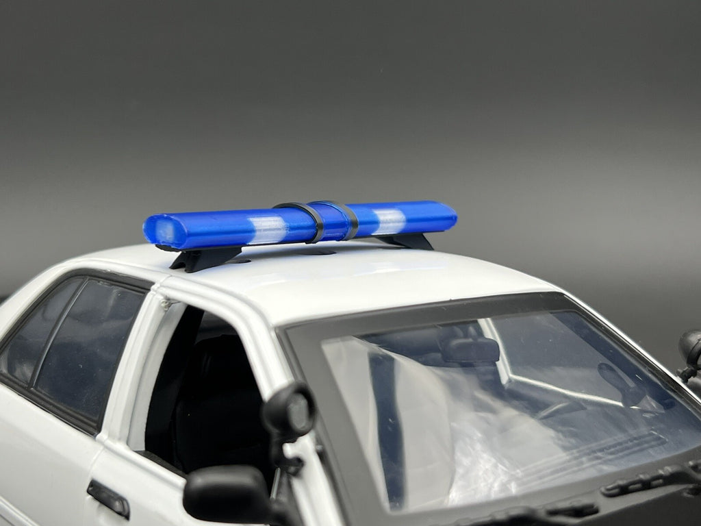 1/18 LED Ready Jetstrobe Jetstream Lightbar Blue Clear State Police Sheriff3