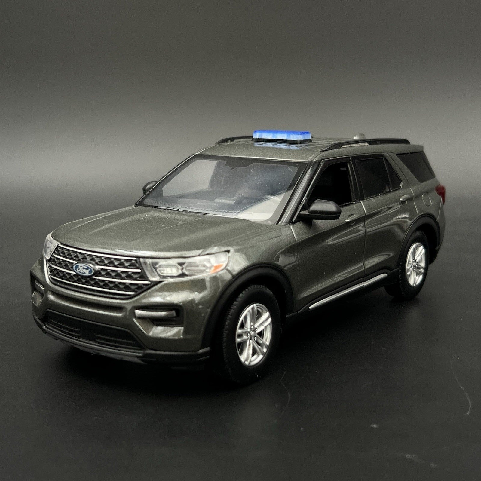 2 Pack 1/24 25 Mini Code 3 2700 Lightbar Blue Top Cover Police Sheriff Fire12