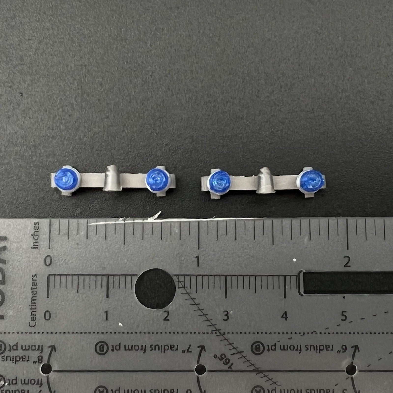 2 Pack 1/64 Blue Mars Skybolt Beacon Lightbar Siren Speaker Police Sheriff1