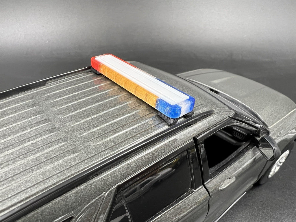 1/24 LED Ready Whelen Edge Lightbar Blue Red Amber Highway Patrol Police Sheriff7