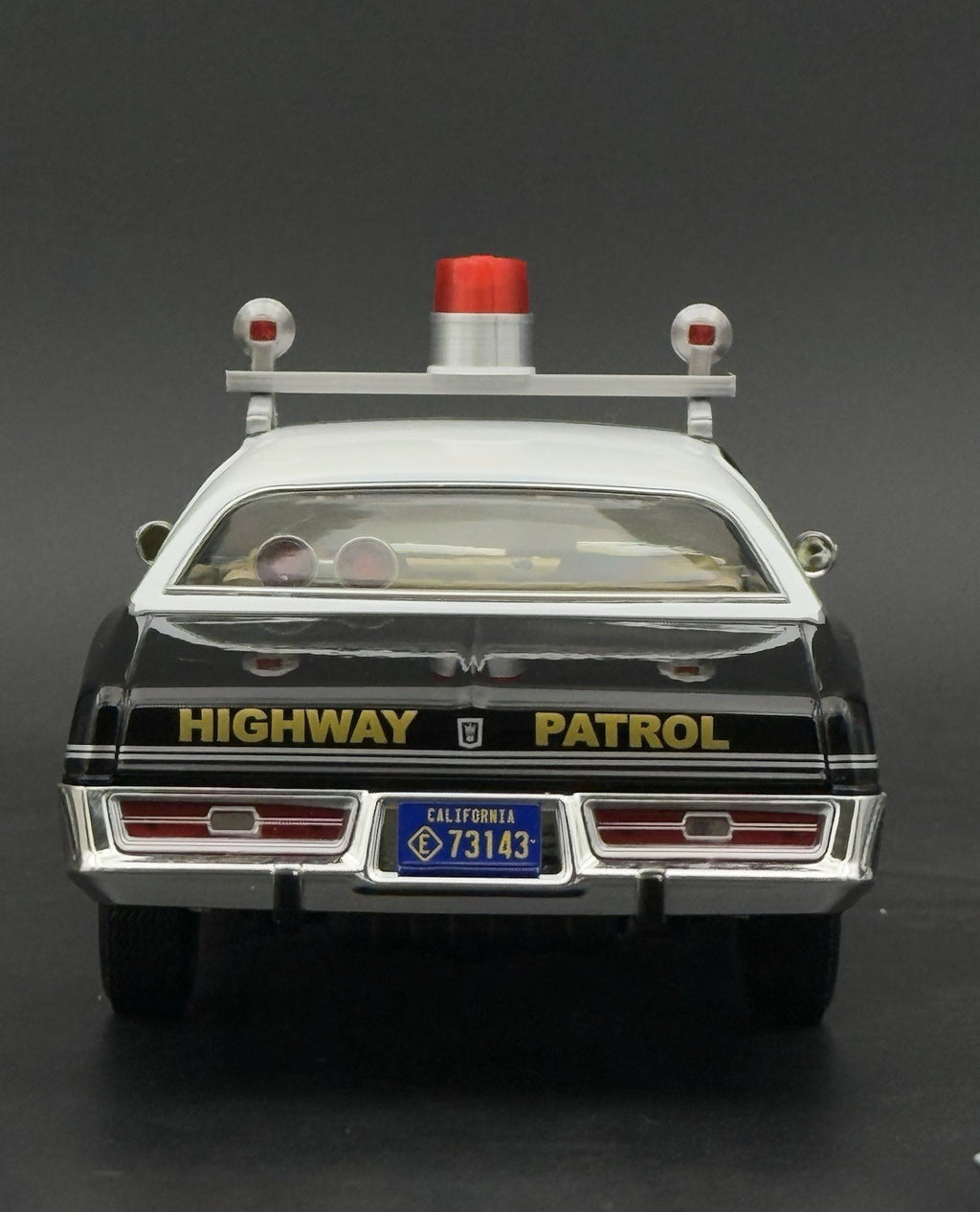 1/24 25 Scale Model Visibar CJ 184 284 Red Beacon Lollipop Police Light 2456RRR7