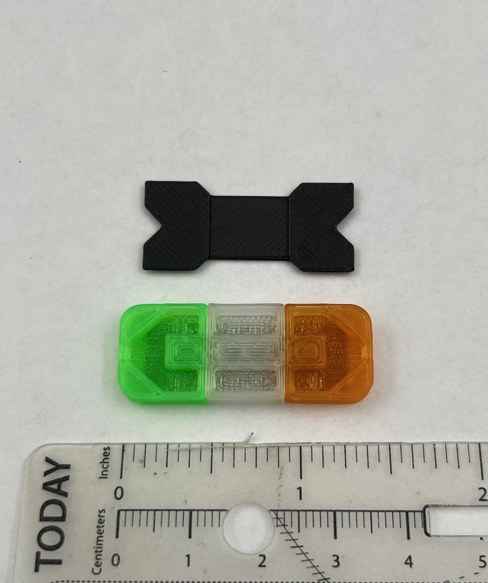1/18 Mini Whelen Edge Lightbar Amber Clear Green Gray Top Cover2