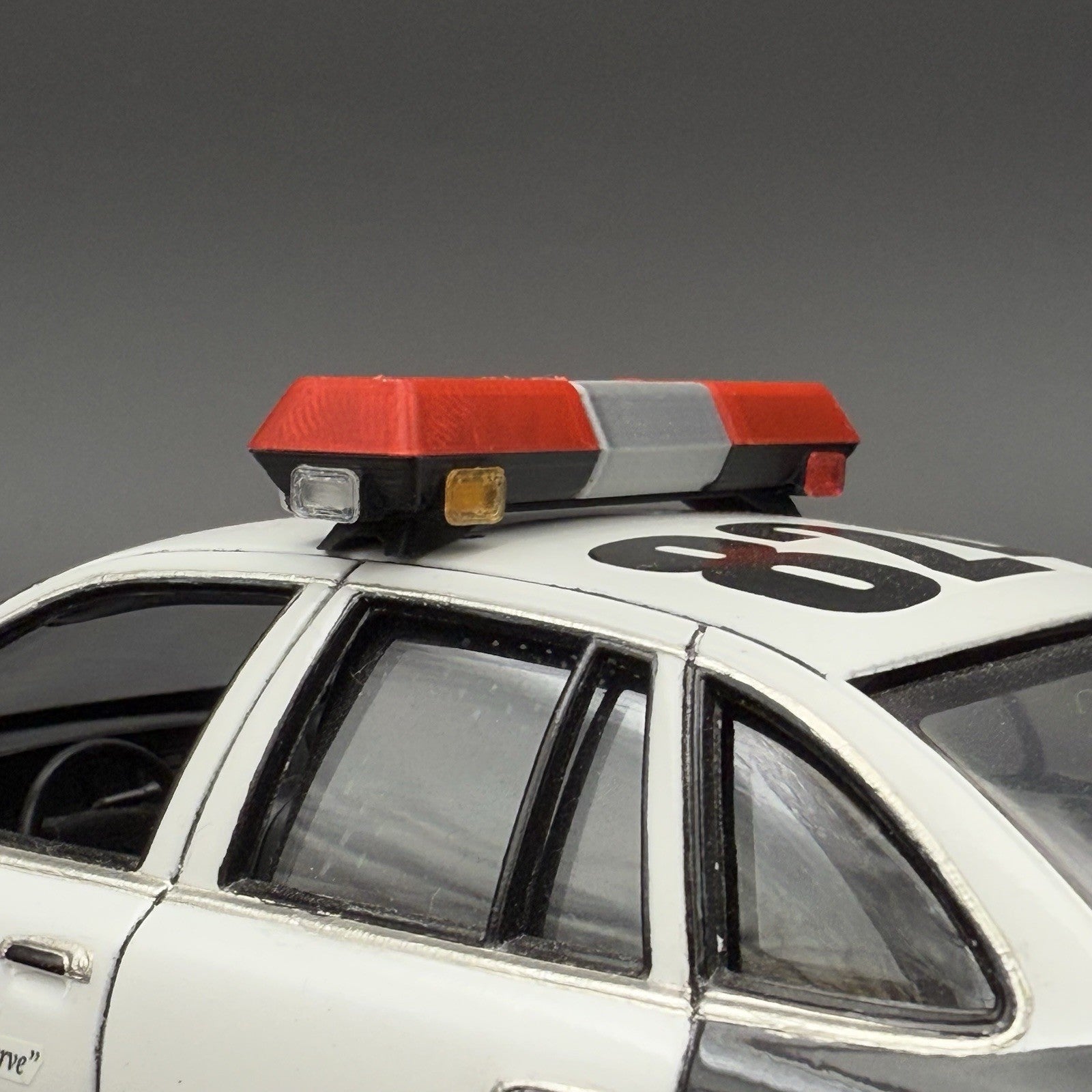 1/18 Scale Red Chrome Streethawk Lightbar New York Police Sheriff Fire4