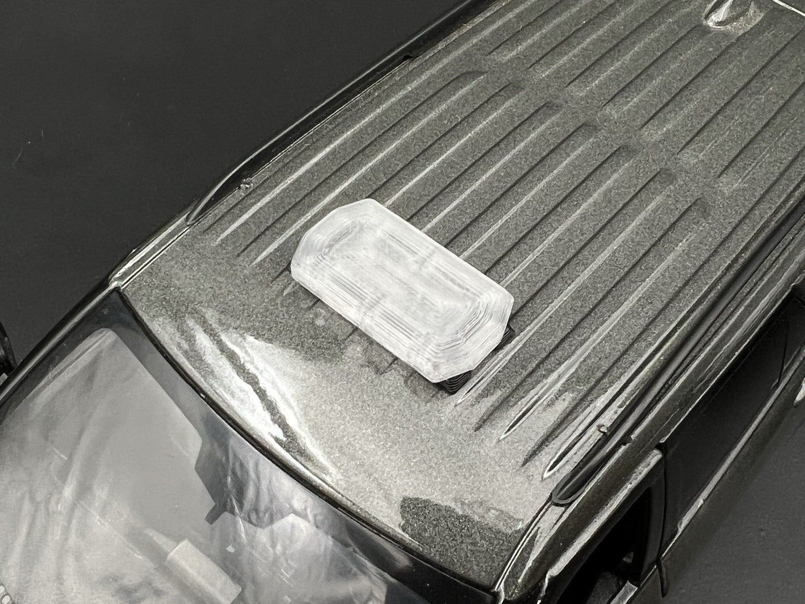 2 Pack 1/24 25 Mini Code 3 2700 Lightbar Clear Top Cover Police Sheriff Fire8