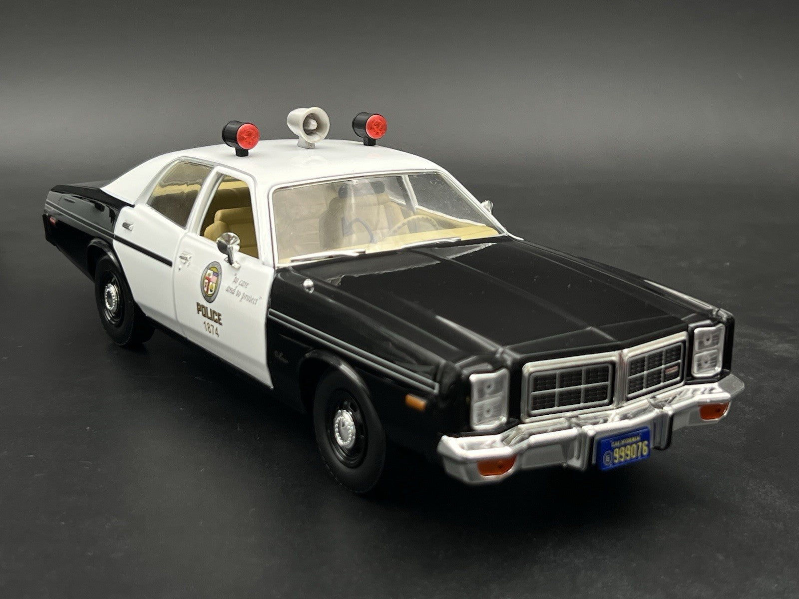 1/18 Scale LAPD Adam 12 Can Lights Siren Trio T2 Los Angeles Police Red Lightbar7