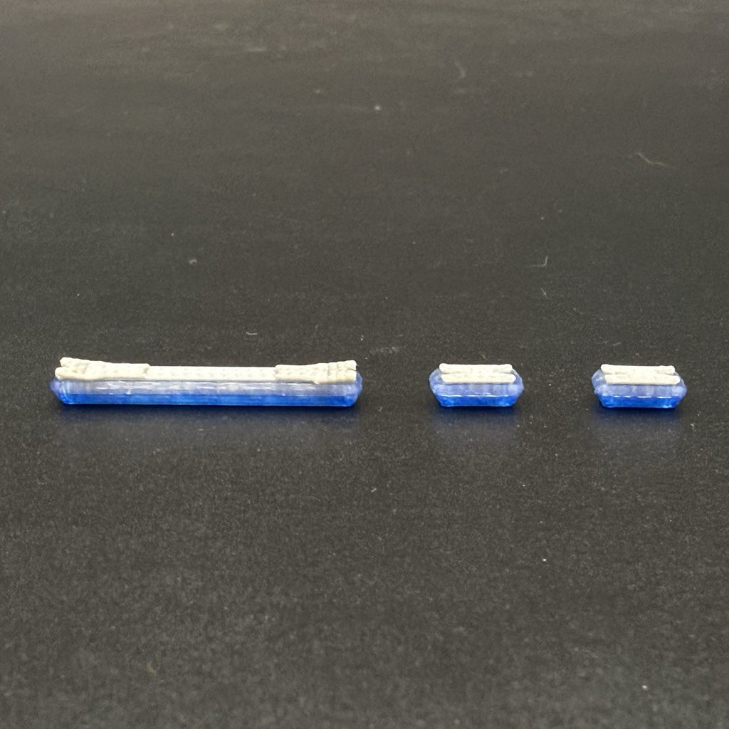 3 Pack 1/64 Scale Blue Code 3 MX7000 Long Short Lightbar Fire Engine EMS 6411B2