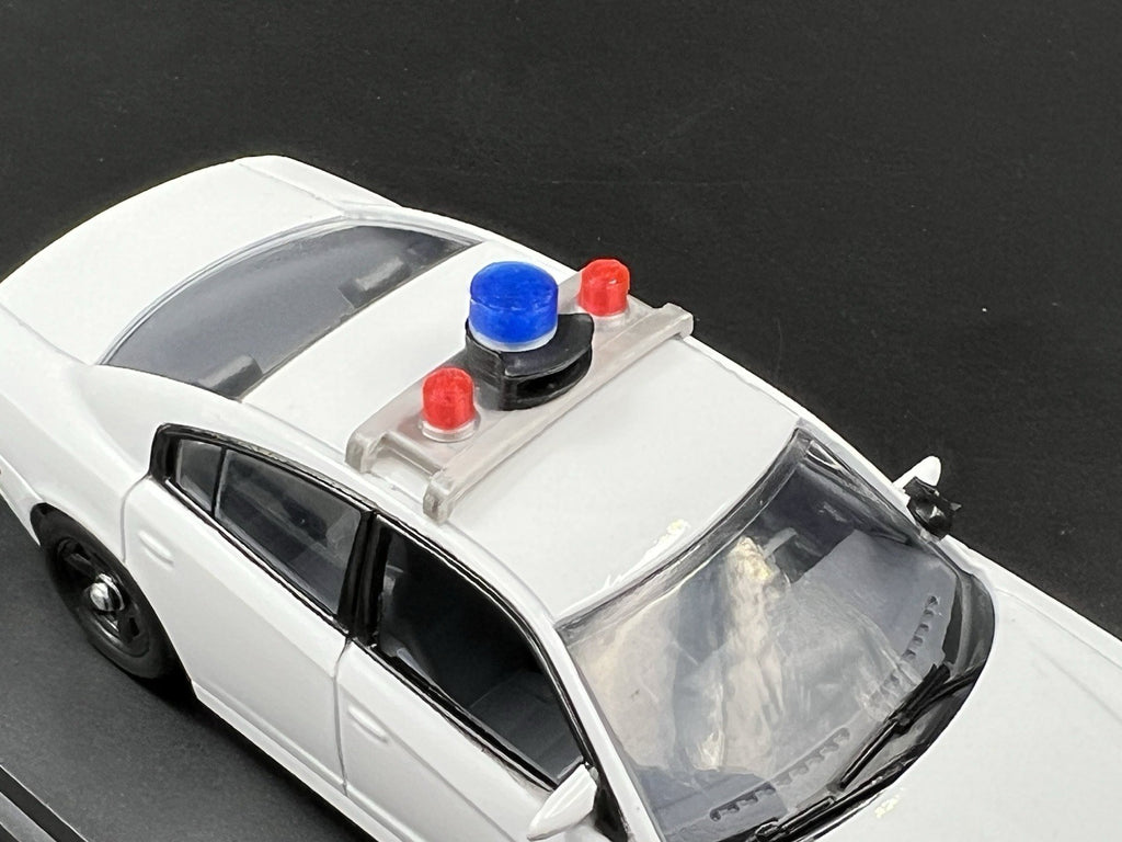 1/43 Vintage Red Beacon Blue Beacon With Siren Speaker Lightbar Police7