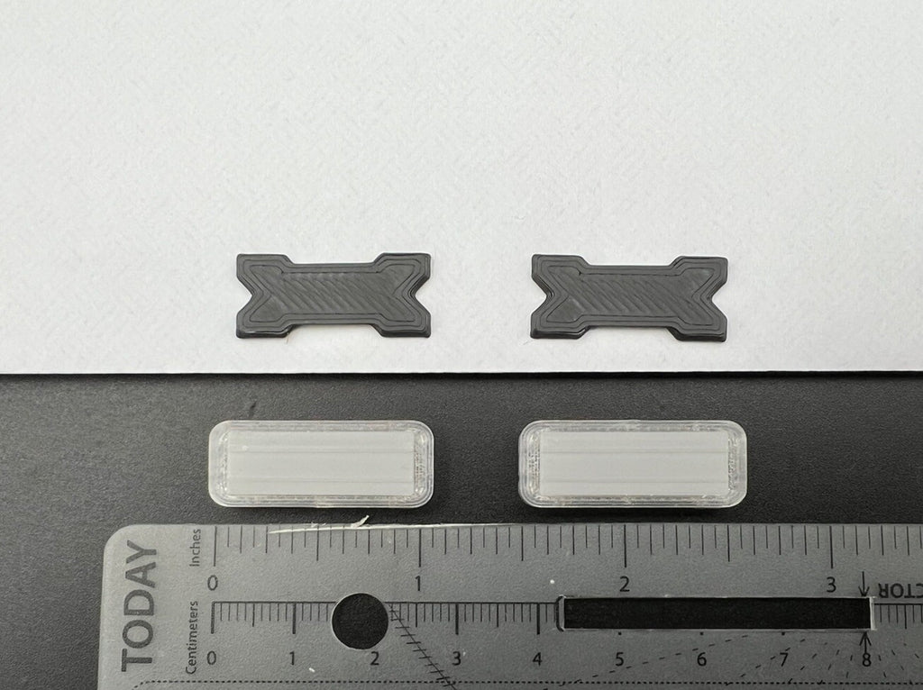 2 Pack 1/24 25 Mini Whelen Edge Lightbar Gray Top Cover Police Sheriff Fire1