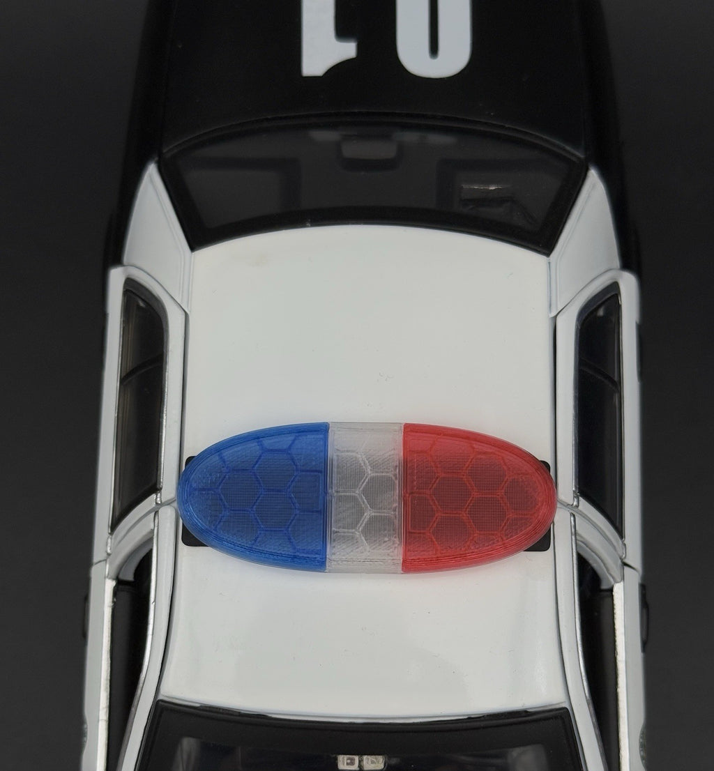 1/18 PCB Ready Blue Clear Red Federal Signal Arjent Lightbar Police 1804PCB BR5