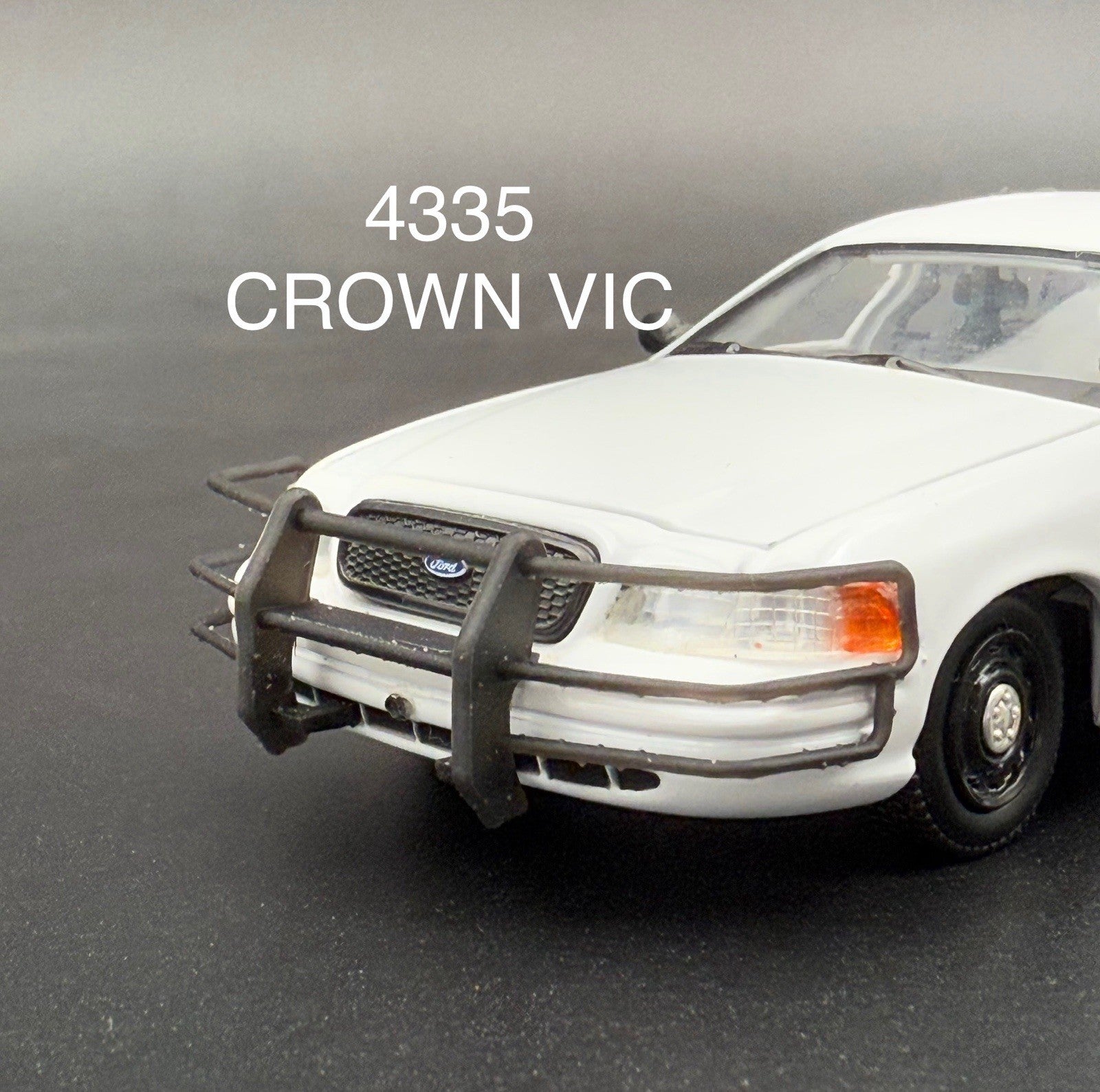 1/43 Go Rhino Wrap Around Push Bumper Pushbar For Greenlight Crown Vic Police0