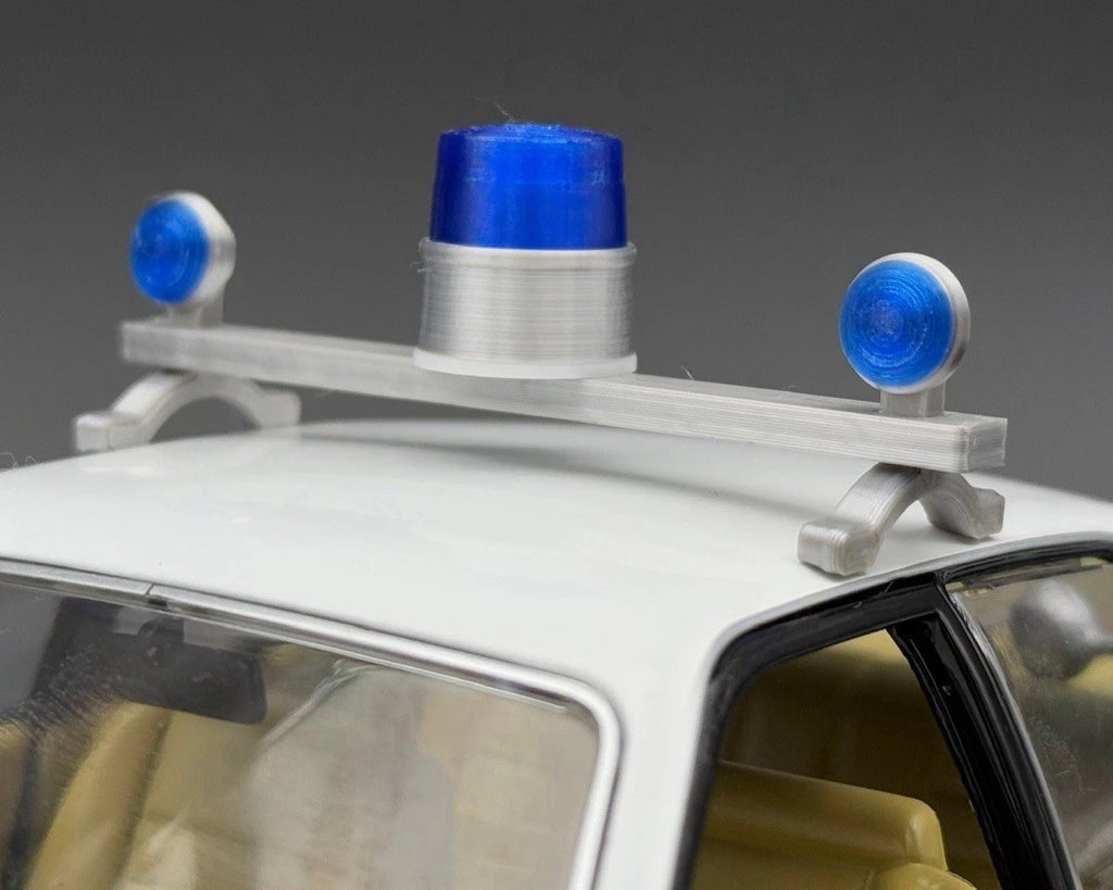1/24 Scale Model Visibar CJ 184 284 Blue Beacon Lollipop Police Light 2456BBB0