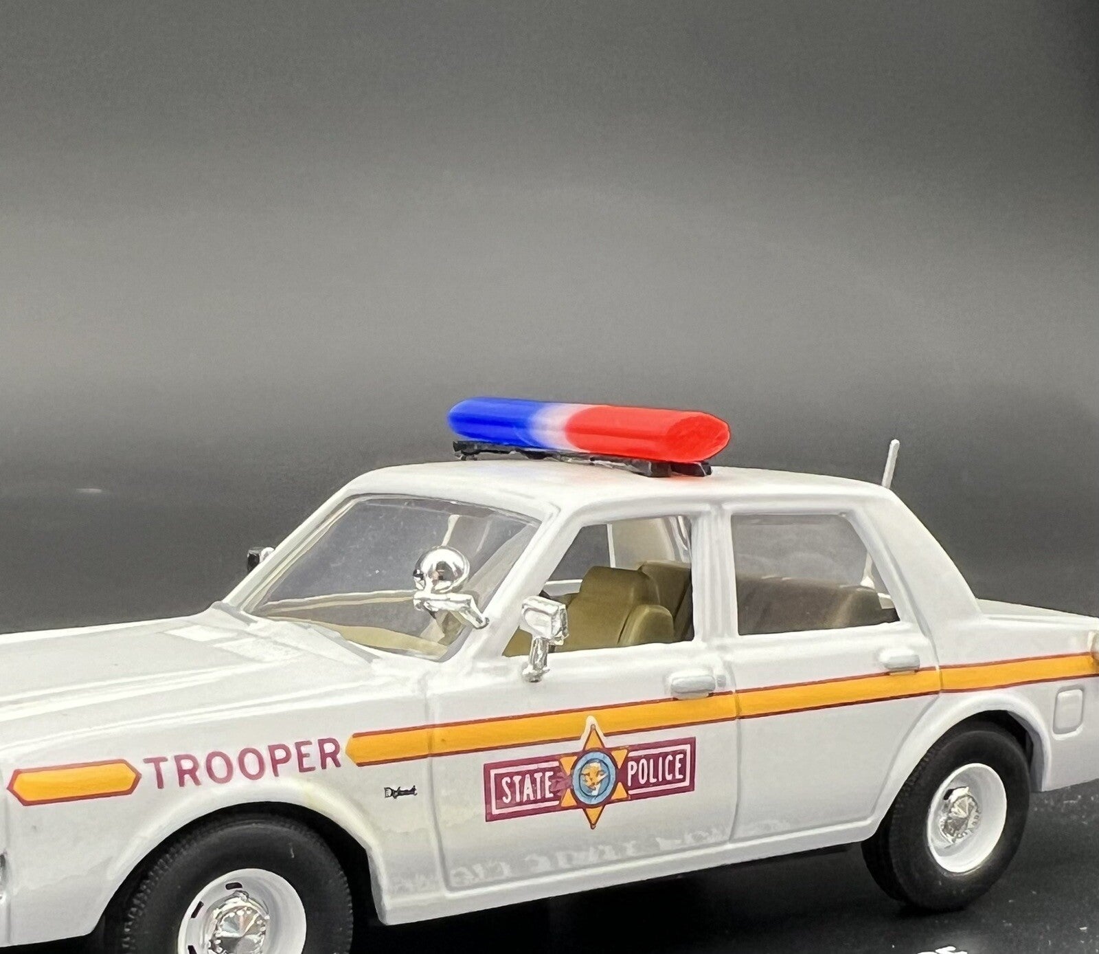 2 Pack 1/43 O Scale Red Chrome Aerodynic Lightbar Police Fire 4310R Chrome2