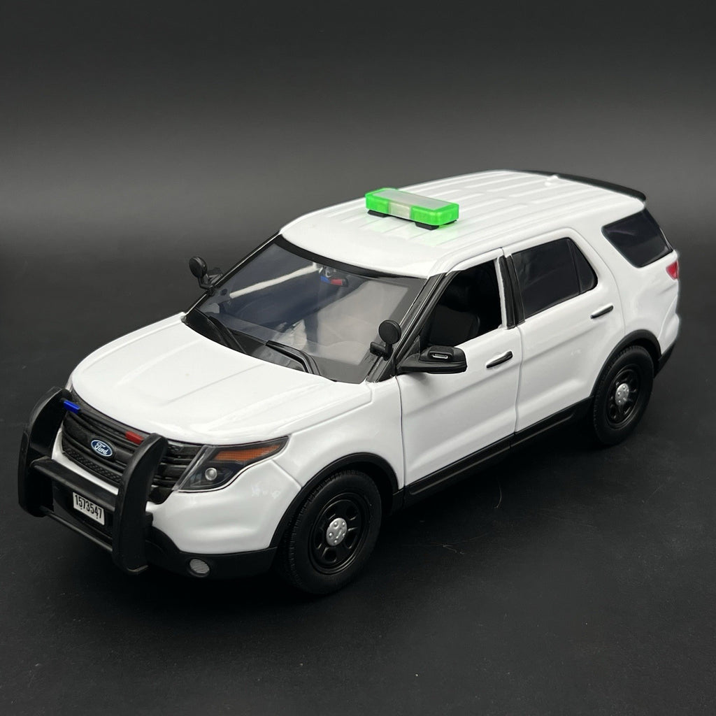 1/18 Mini Whelen Edge Lightbar Clear Green Gray Top Cover7