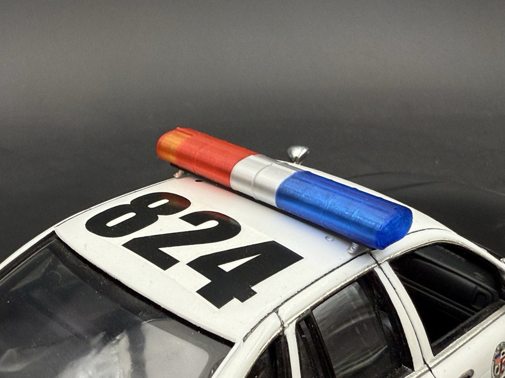 1/24 25 AeroDynic Lightbar 240 Robert Los Angeles Sheriff Blue Red Police CHP7