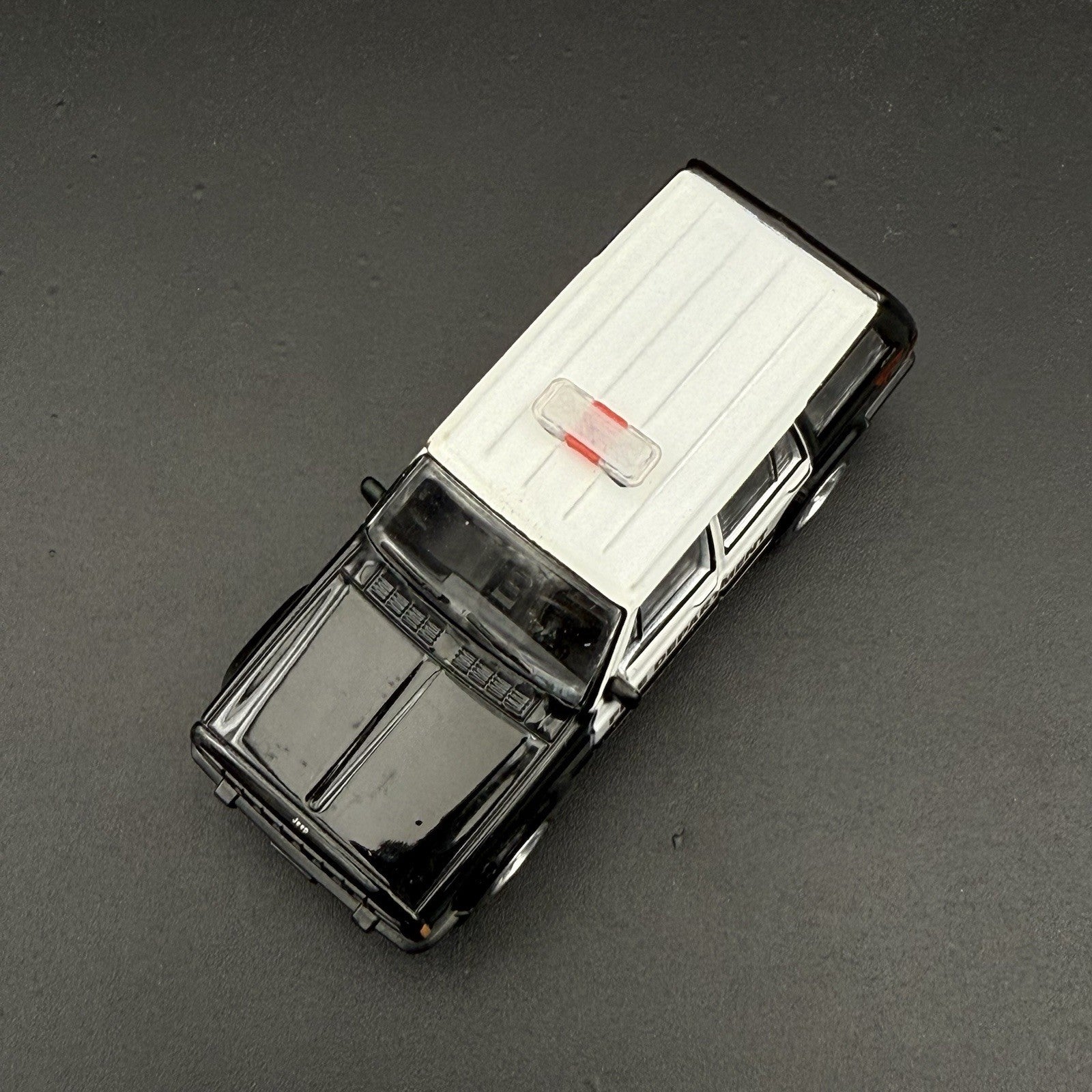 2 Pack 1/64 Mini Whelen Edge Clear Red Clear Lightbar Gray Top Police Fire EMS10