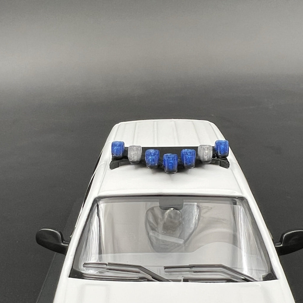 2 Pack 1/43 Blue Vector Vision Lightbar FHP Florida Highway Patrol Police14
