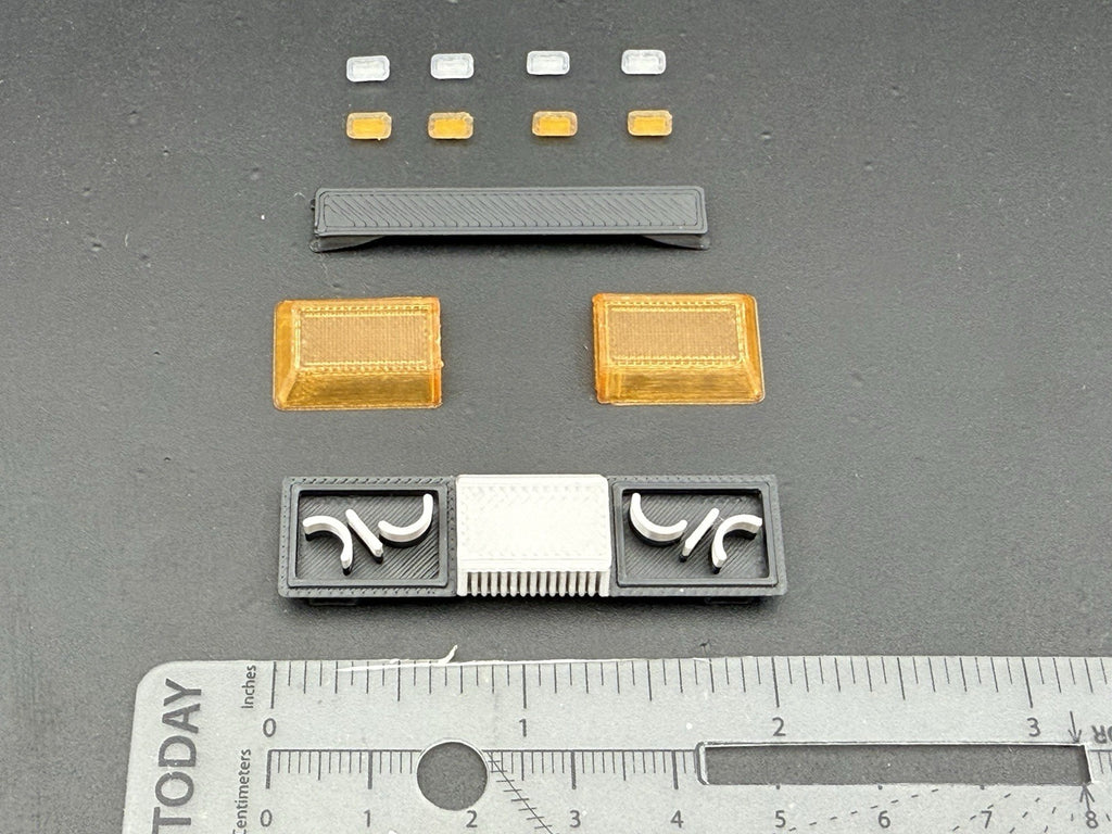 1/24 25 Scale Model Amber Chrome Streethawk Lightbar Police 2464AChrome1
