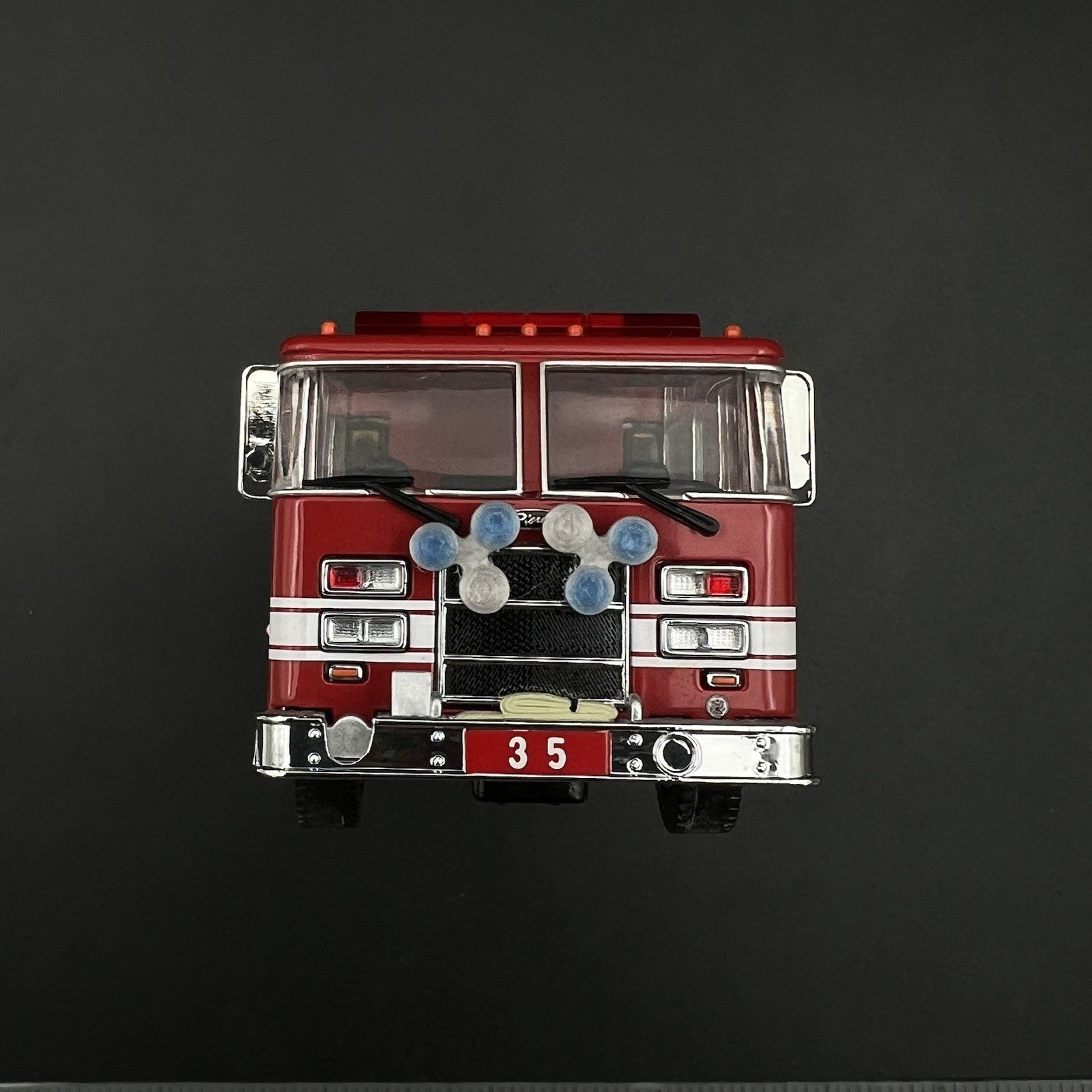 2 Pack 1/64 Roto Ray Blue Clear Emergency Light Code 3 Fire Truck Engine Ladder2