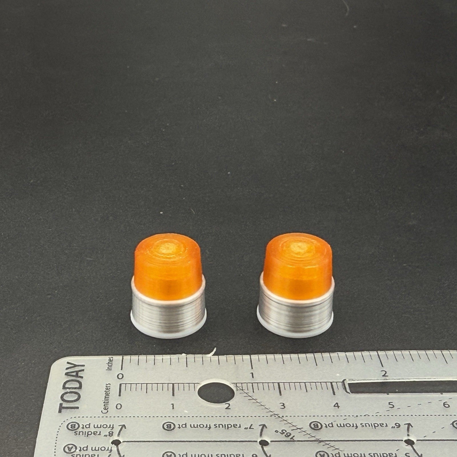 2 Pack 1/18 LED Ready Federal CJ 184 284 Amber Beacon Tow Work Truck Security8
