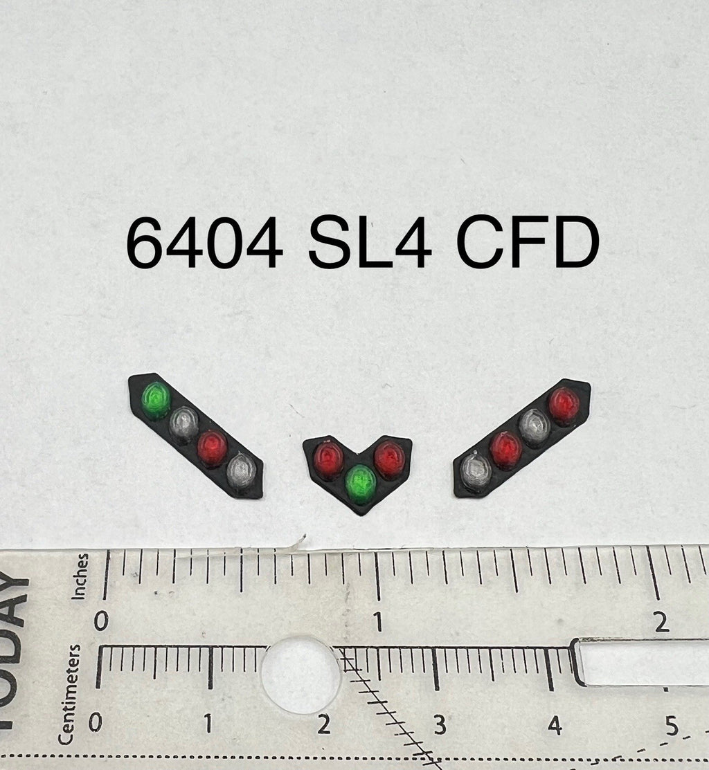 3 Pack 1/64 Chicago Fire CFD Green Red Split Vision SLR Lightbar Truck Code 30