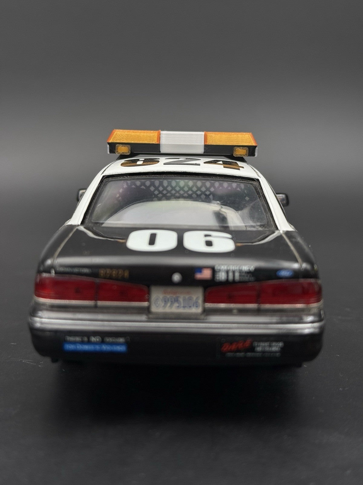 1/24 25 Scale Model Amber Chrome Streethawk Lightbar Police 2464AChrome12