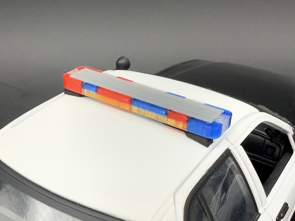 1/18 LED Ready Whelen Edge Lightbar Blue Red Amber Highway Patrol Police Sheriff13