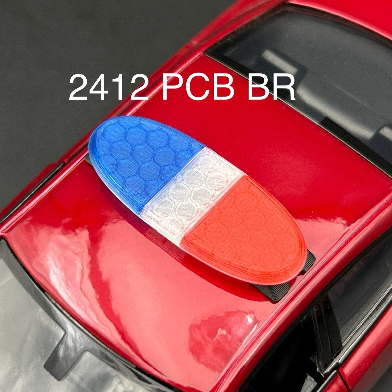1/24 25 PCB Ready Blue Red Federal Signal Arjent Lightbar Police Sheriff SUV0