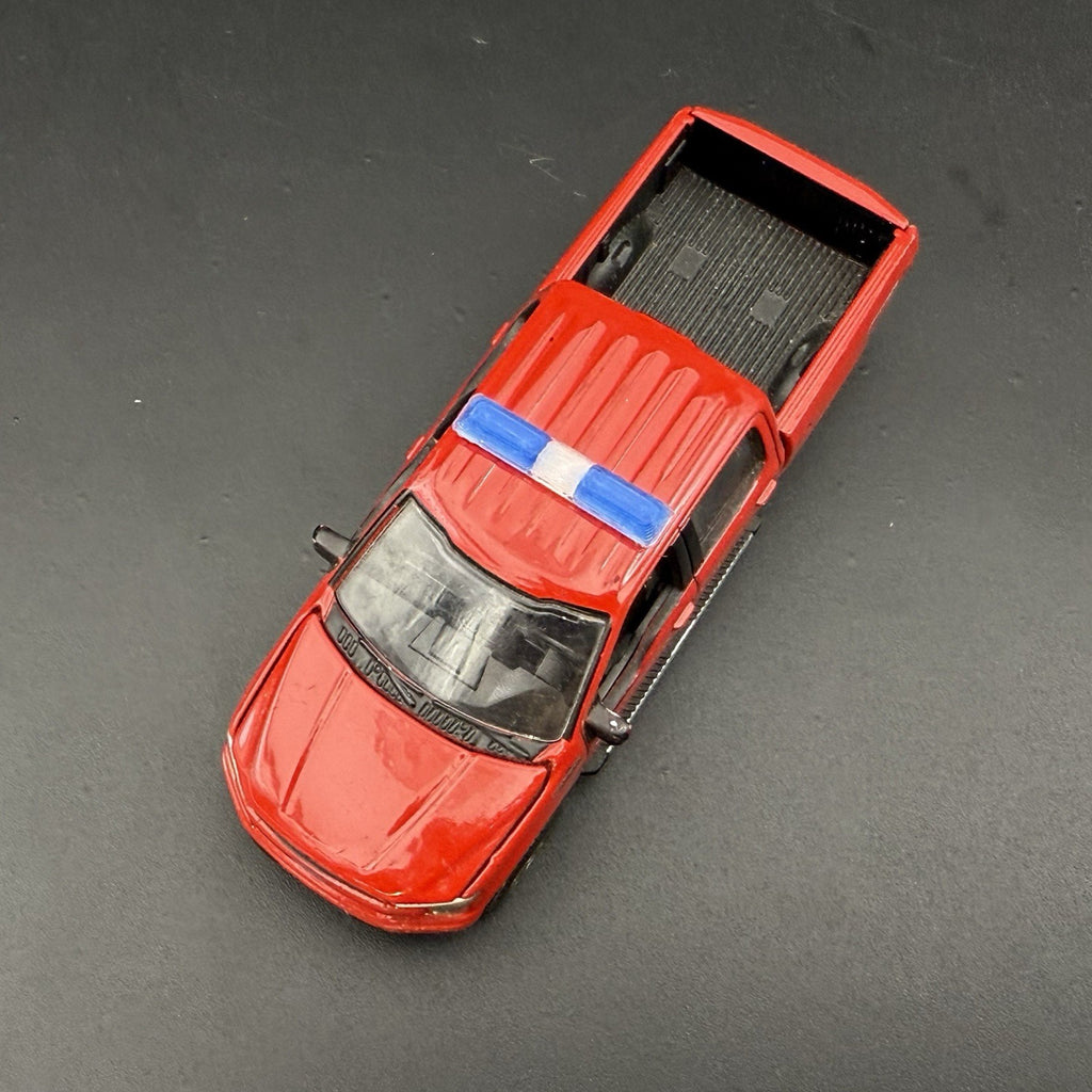 2 Pack 1/64 Code 3 LP6000 Clear + Blue Lightbar Greenlight Police Fire SUV12