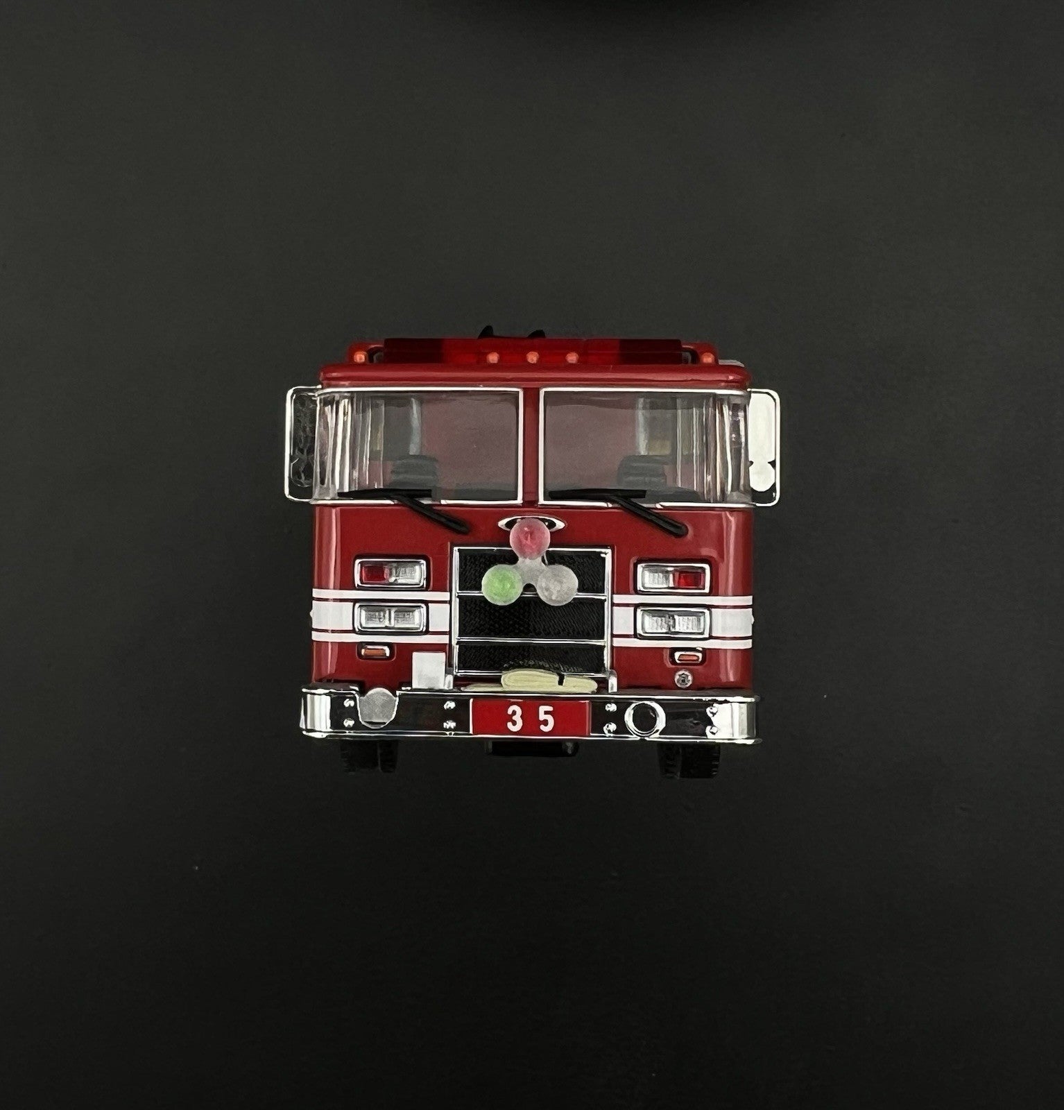 2 Pack 1/64 Roto Ray Green Clear Red Code 3 Fire Truck Engine Chicago Illinois7