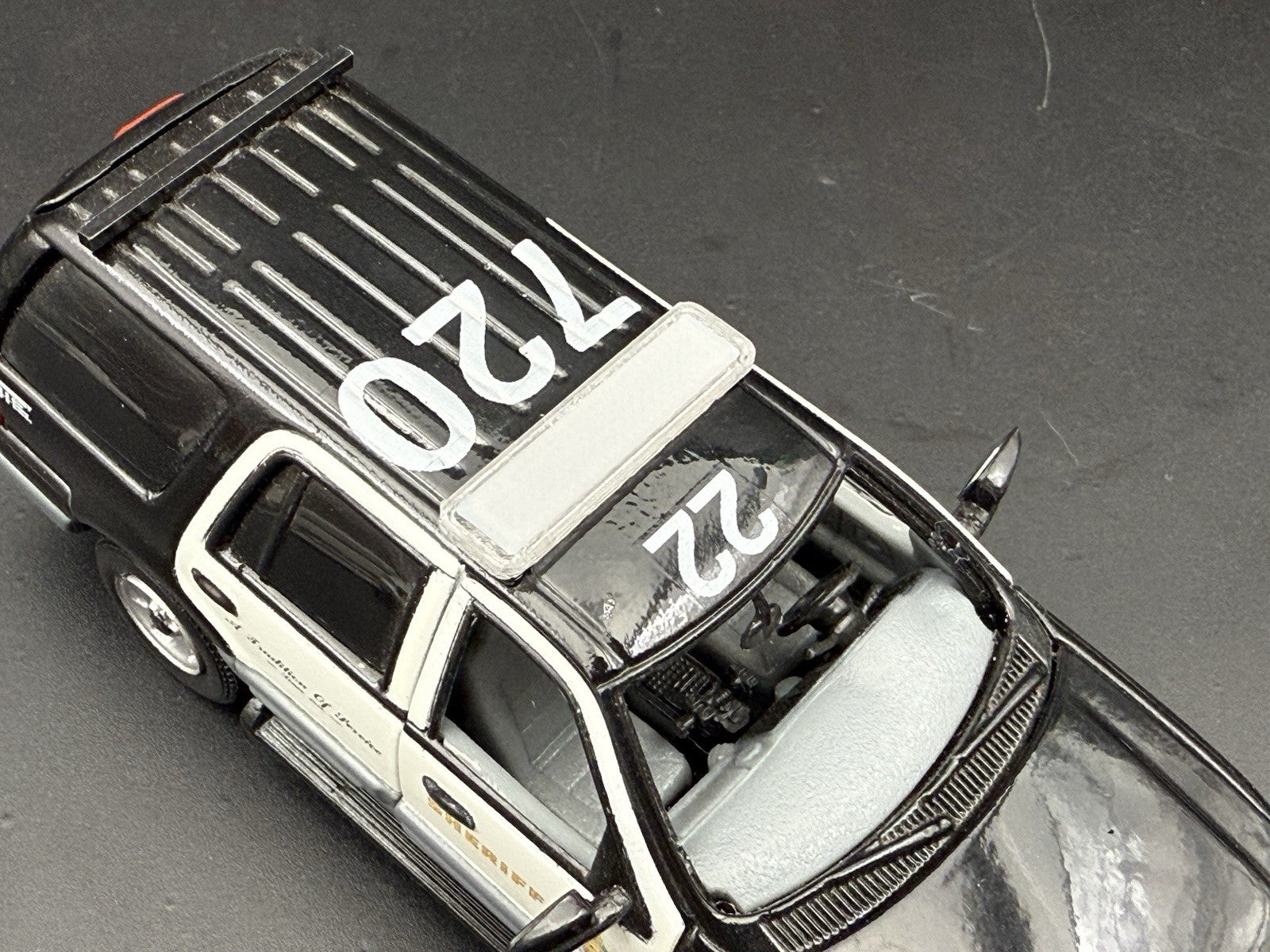 2 Pack 1/43 LED Compatible SUV Length Whelen Gray Top Lightbar O Scale Police6