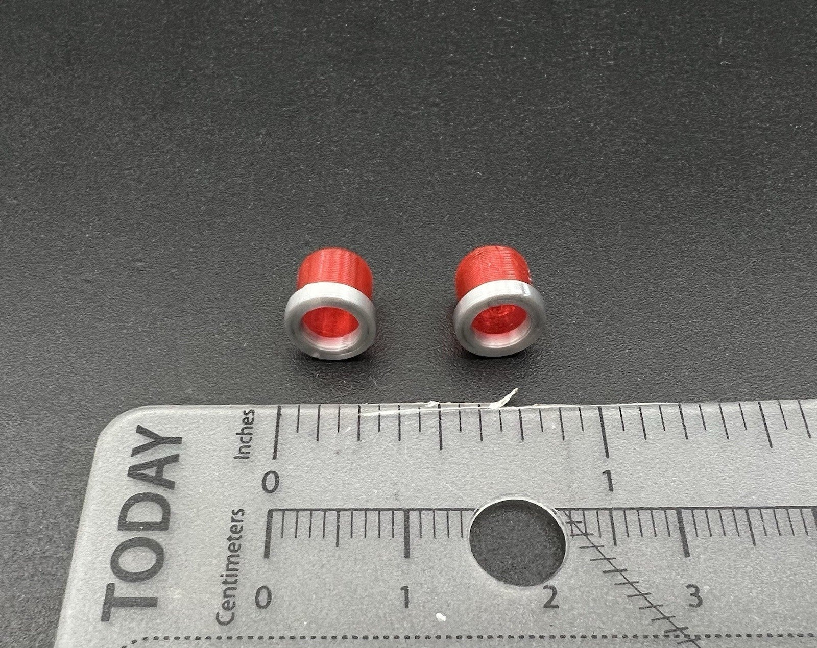 2 Pack 1/32 1/24 Hallow Red Beacon Strobe Fire Police Ambulance EMS 1/34 1/253