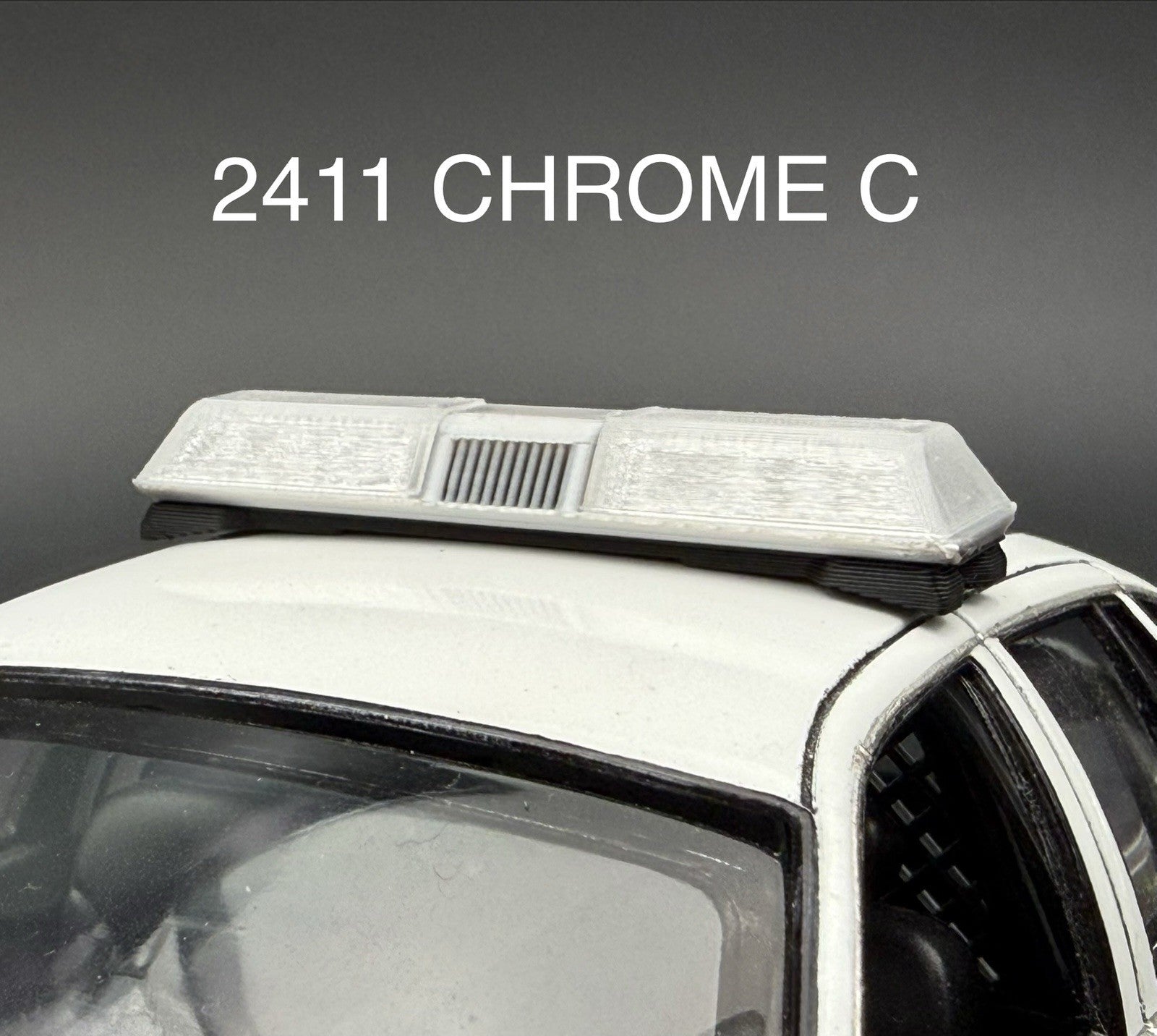 1/24 25 Clear Chrome Code 3 LP6000 Lightbar Police Fire 2411ChromeC3