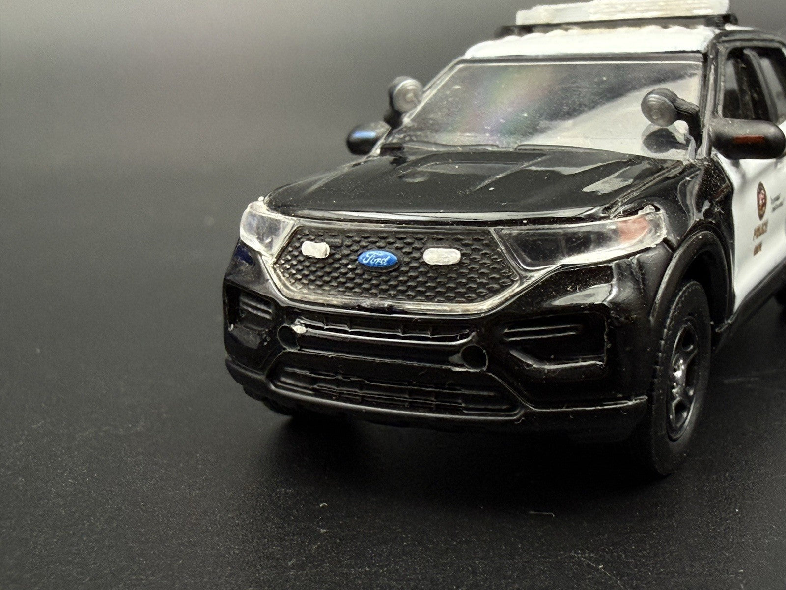8 Pack 1/64 Scale Clear Grille Light Pod License Plate Police 6456C2