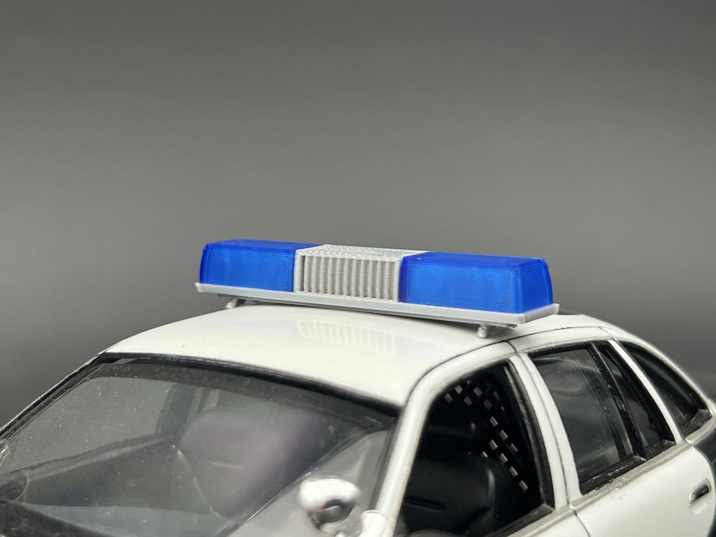 1/24 25 Blue Federal Signal Twinsonic Lightbar Police Sheriff State Patrol9