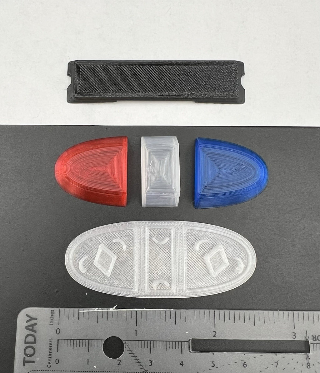 1/18 Blue Red Federal Signal Vista Lightbar Police Sheriff SUV Car Ford Chevy1