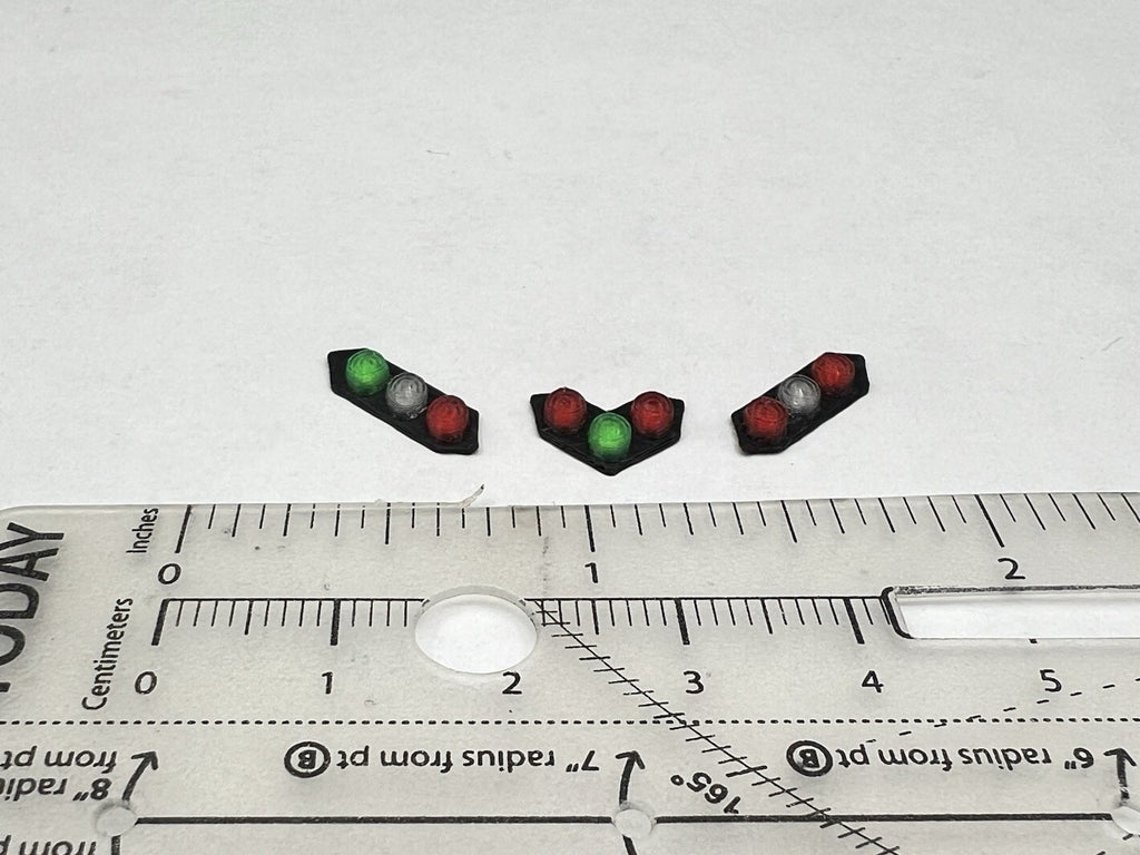 3 Pack 1/64 Chicago Fire CFD Green Red Split Vision SLR Lightbar Truck Code 32