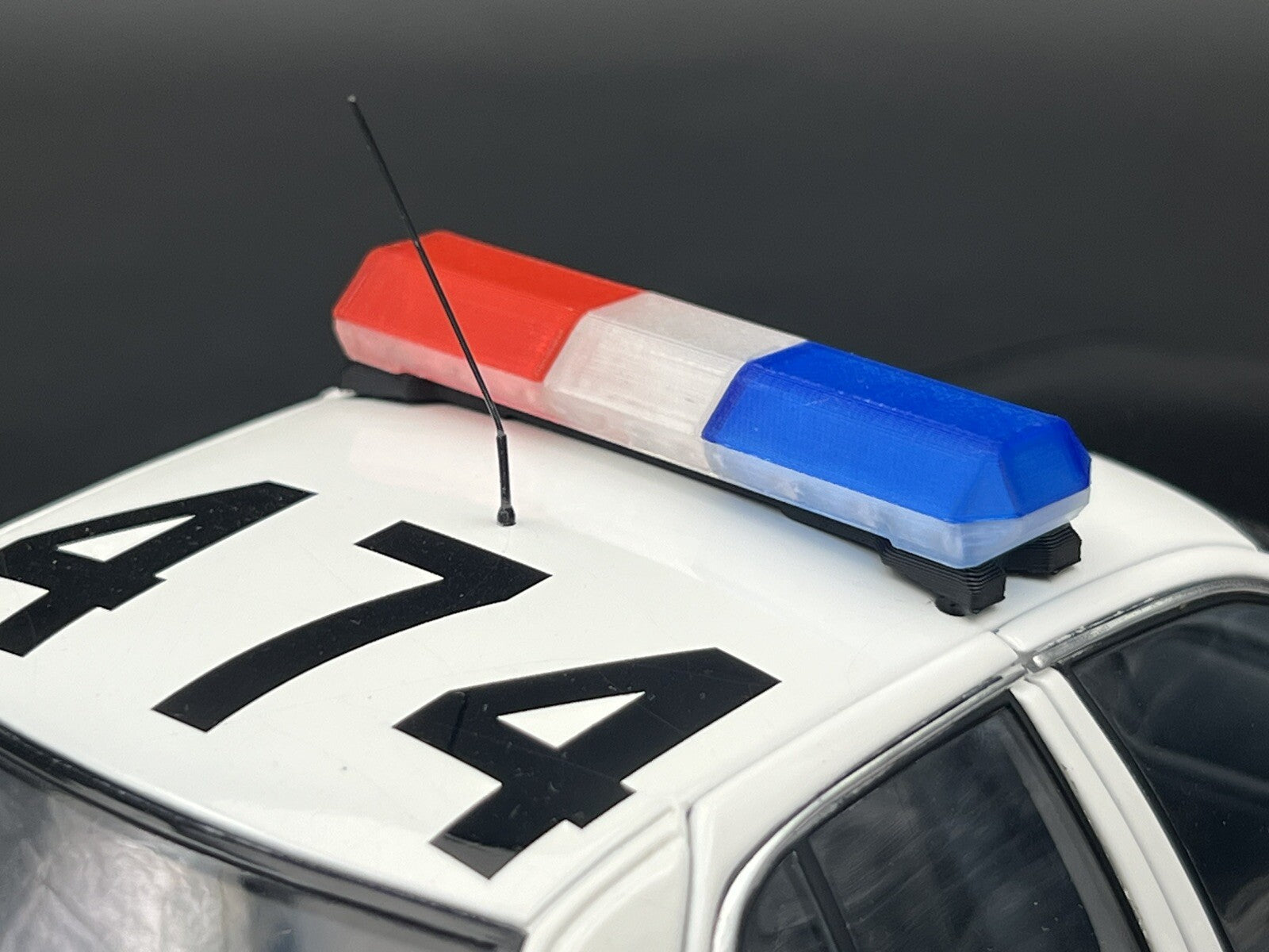 1/18 Scale Blue Clear Red Code 3 MX7000 Lightbar LAPD LASD Sheriff State Police3