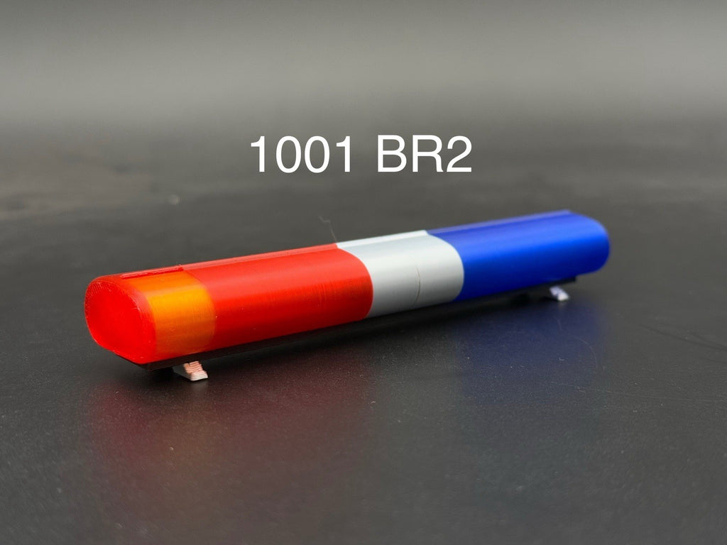 1/10 LED Ready AeroDynic Lightbar 240 Robert Los Angeles Sheriff Blue Red Police0