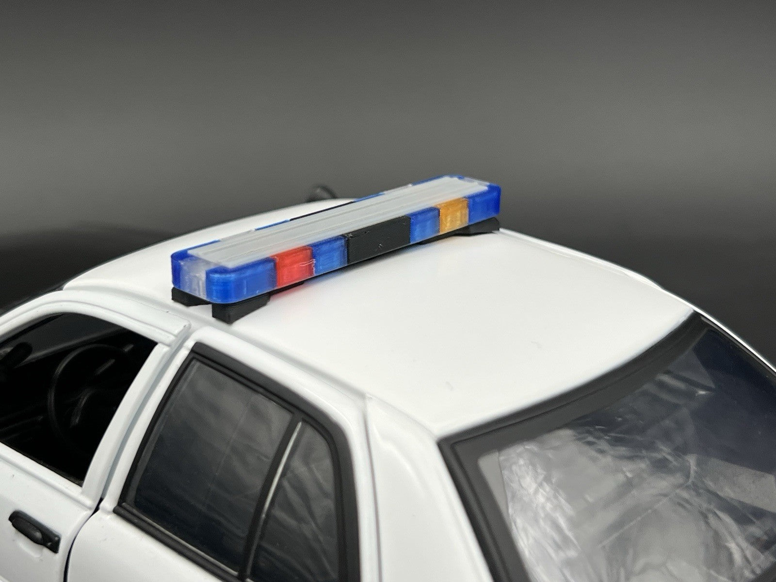 1/18 LED Ready Whelen Edge Massachusetts Police Lightbar Blue Clear Amber Red11