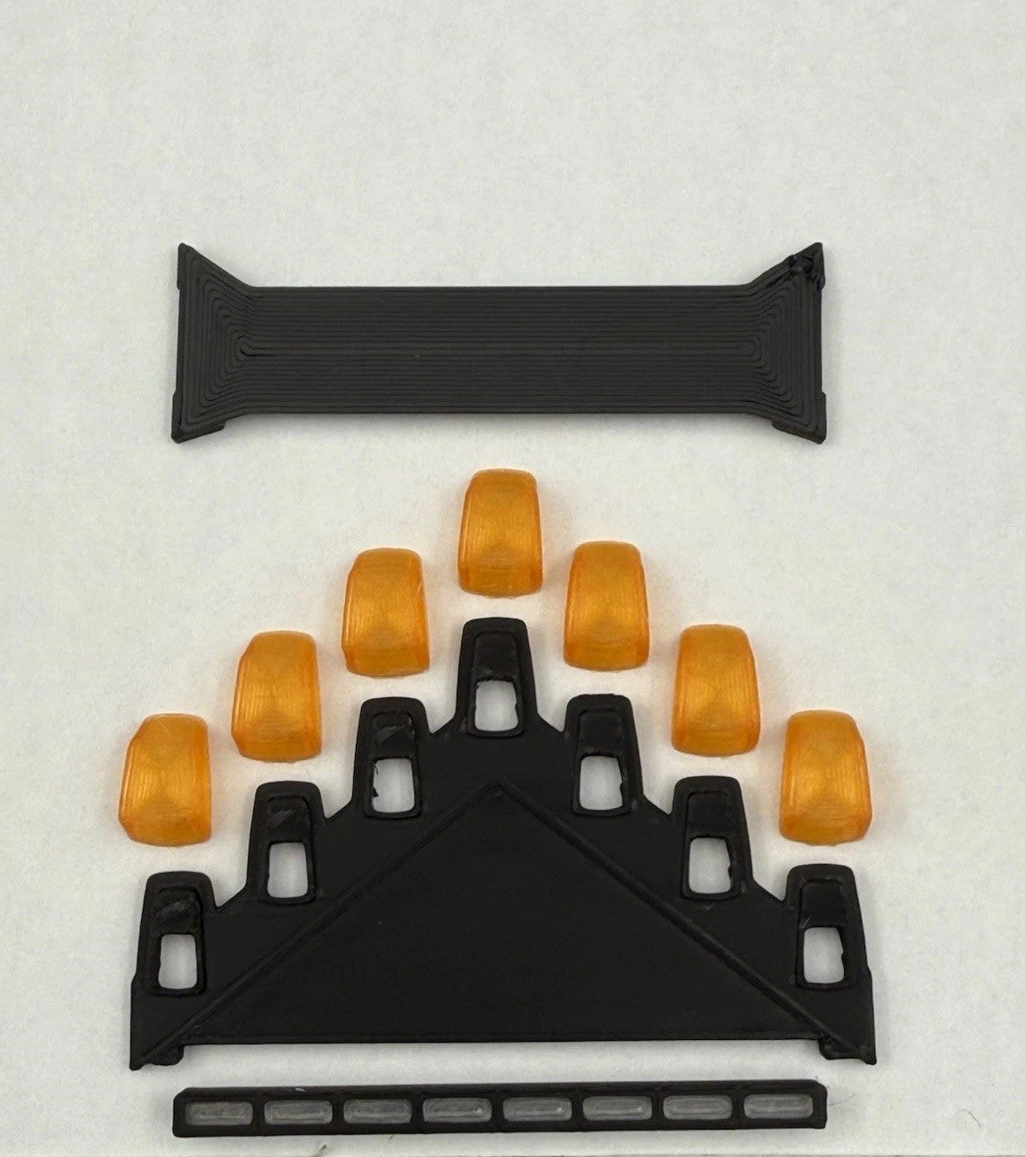1/24 25 Scale Model LED Ready Amber Federal Vector Lightbar Tow Security 2432A1