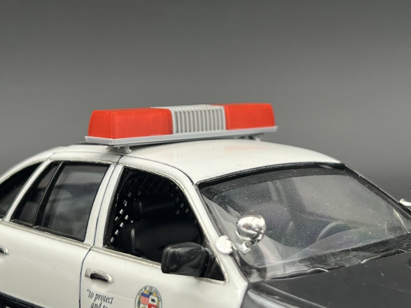 1/24 25 Scale Model Red Federal Signal Twinsonic Lightbar Police Fire 2421R2
