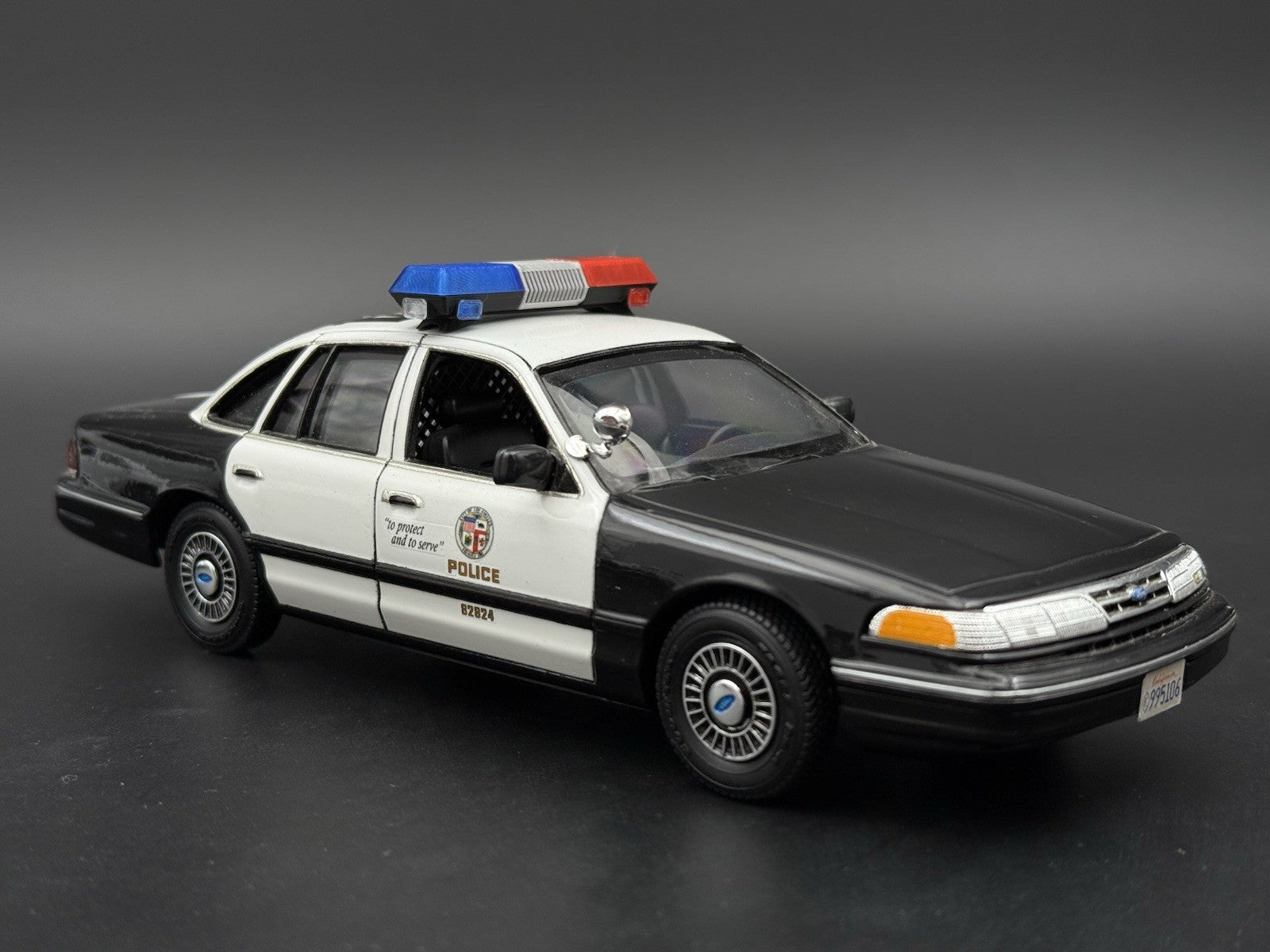 1/24 25 Scale Blue Red Chrome Streethawk Lightbar Police 24647