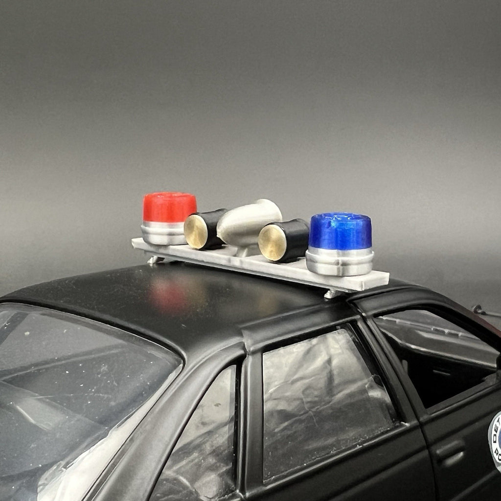 1/24 1/25 Blue Red Mars Skybolt Beacon Lightbar Siren Speaker Police Sheriff12