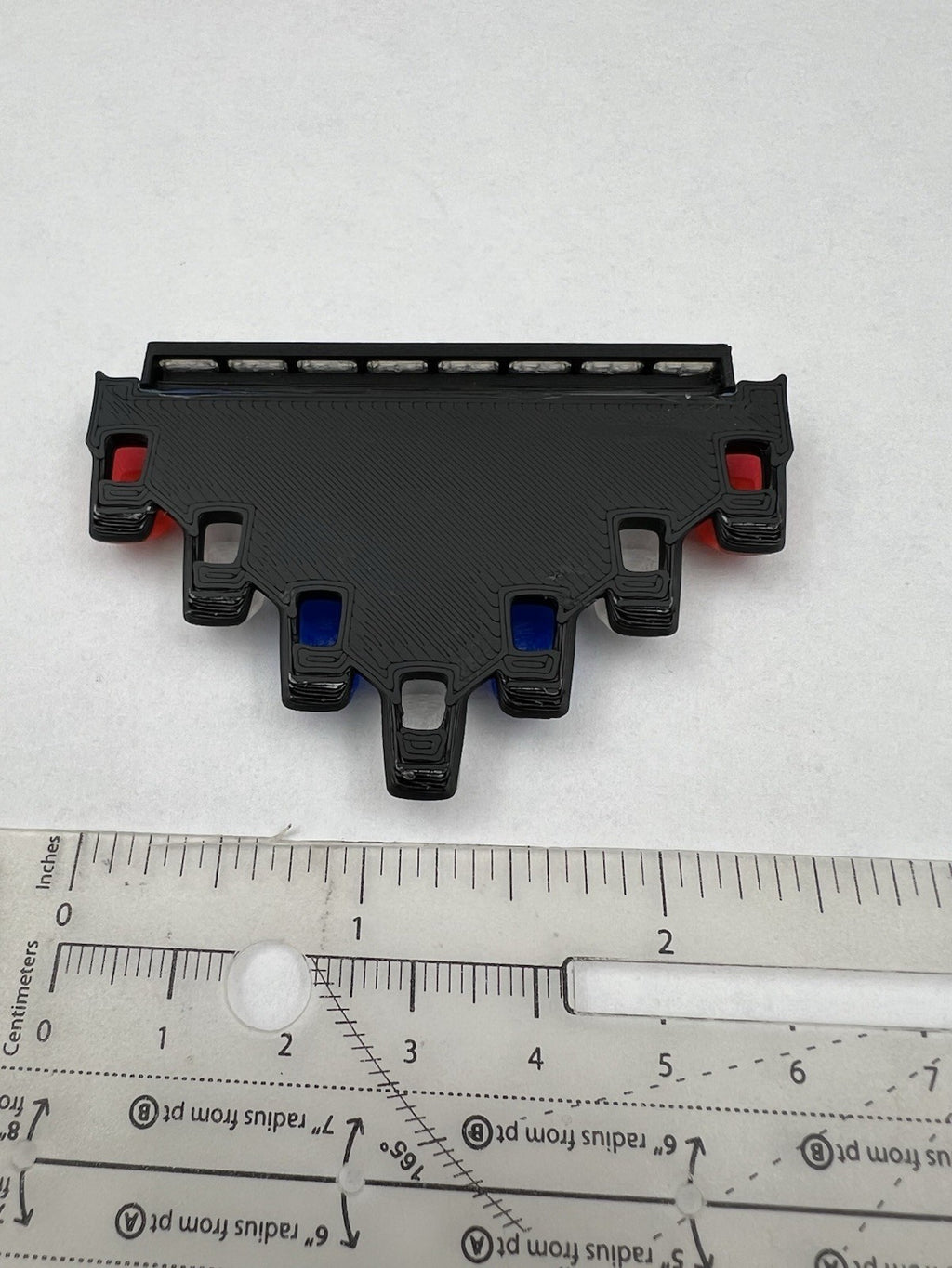 1/18 LED Ready Blue Red Federal Signal Vector Vision Lightbar Police Car LVMPD2