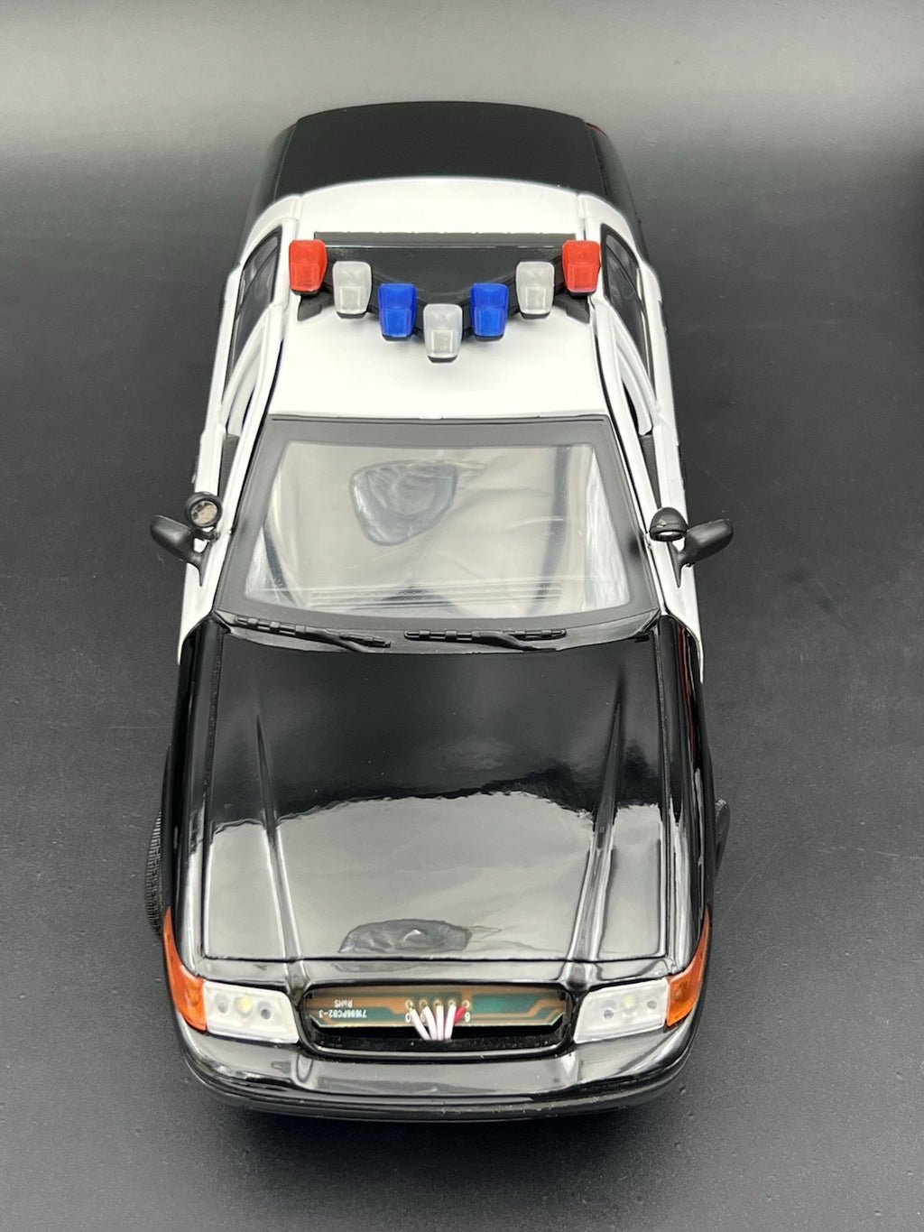 1/18 LED Ready Blue Red Federal Signal Vector Vision Lightbar Police Car LVMPD4