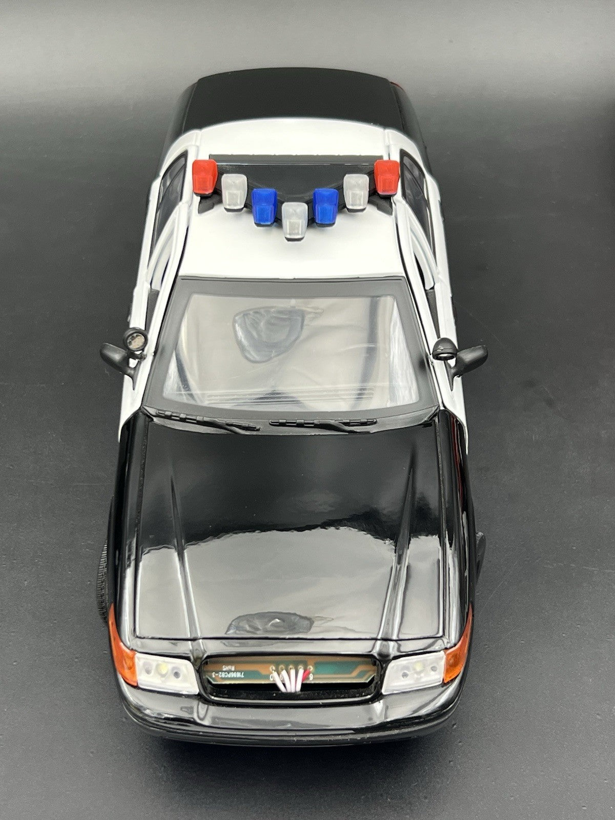 1/18 LED Ready Blue Red Federal Signal Vector Vision Lightbar Police Car LVMPD4