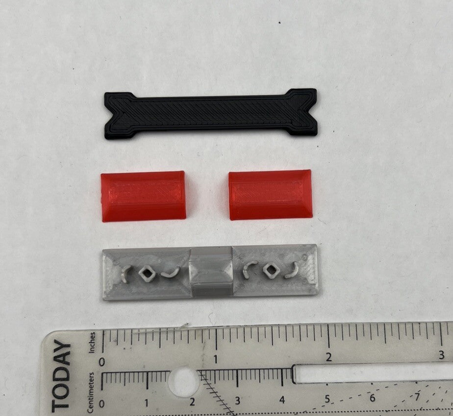 1/24 25 27 Red Chrome Code 3 LP6000 Lightbar W Internal Lens Police Sheriff Fire1